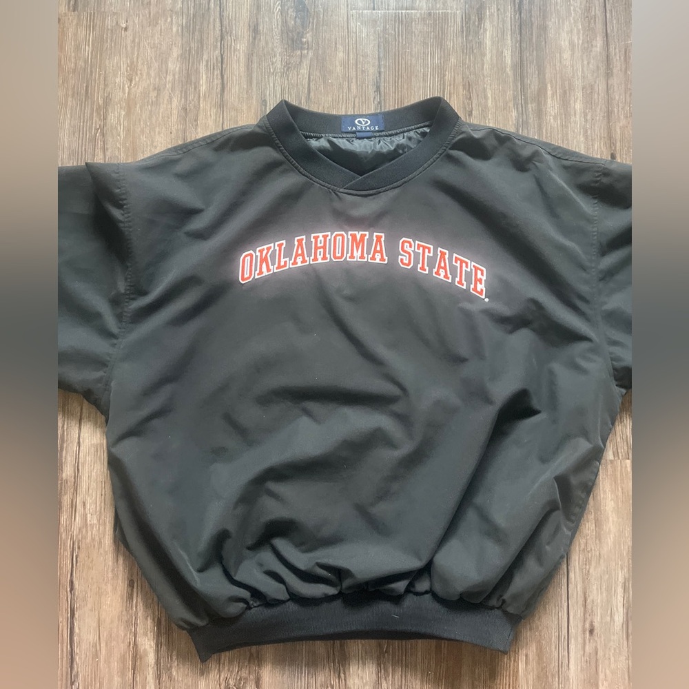 Oklahoma State Windbreaker Jacket - Black